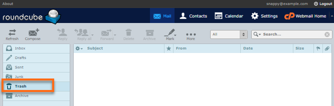 Horde - 已删除邮件文件夹