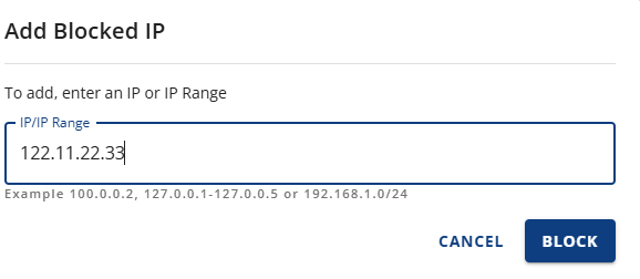 IP Blocker - Add blocked UP