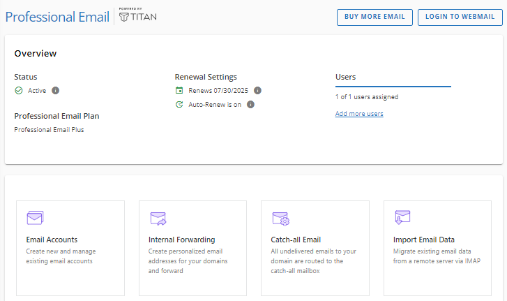 Customer Portal - Email & Office - Professional Email