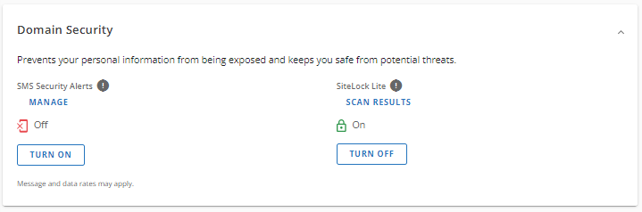 Customer Portal - Domain Security