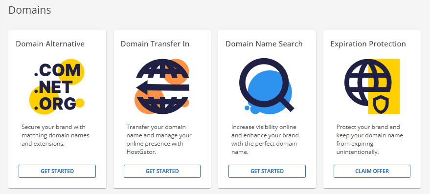 Customer Portal - Marketplace - Domains