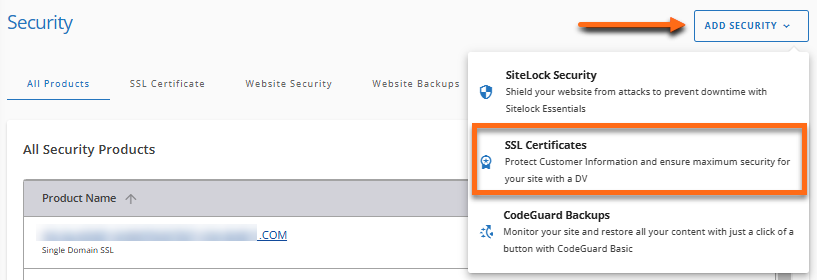 Add Security - SSL Certificates