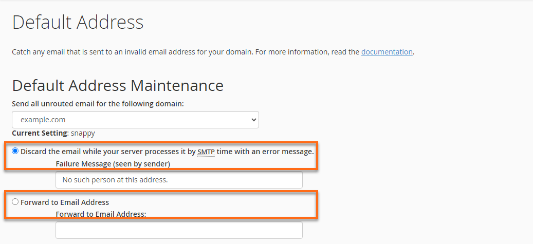 Catchall email setup