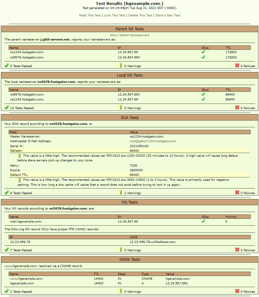 LeafDNS showing DNS Records