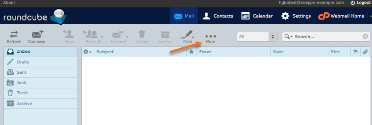 Roundcube - More options