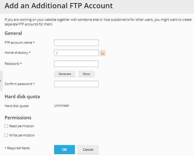 Plesk - Fill out Details