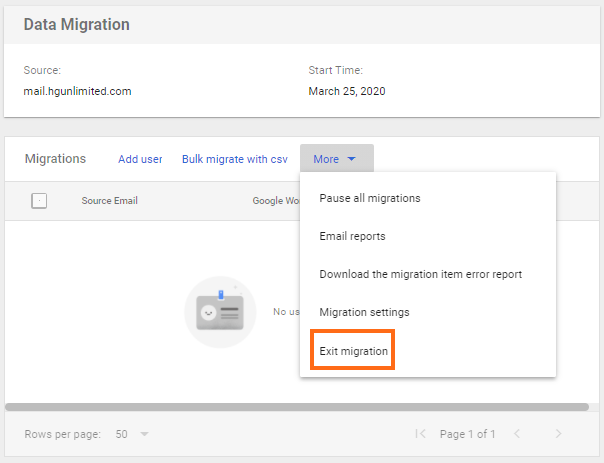 Google Workspace - Exit Migration
