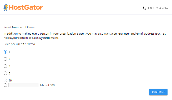 Google Workspace - Select number of users