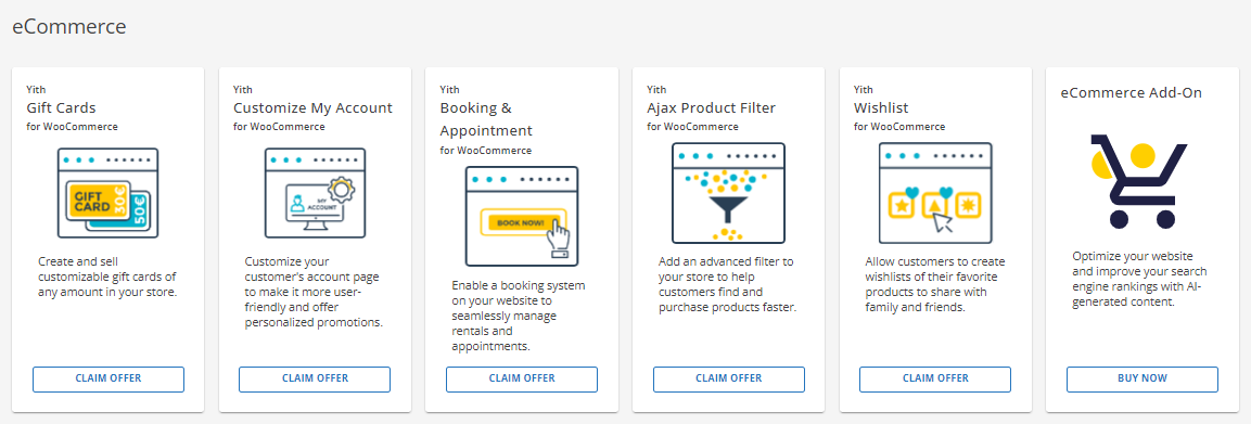 Markteplace - eCommerce section