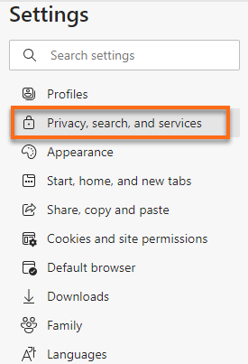 Privacy, search, and services