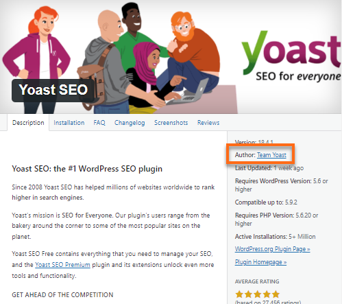 WordPress Plugins - Author