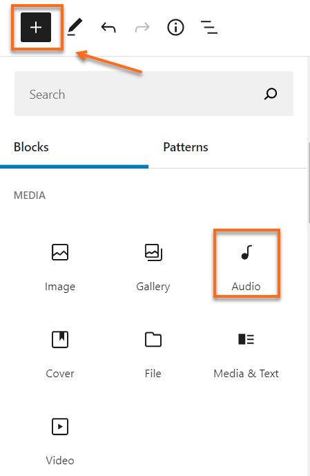 WordPress Add Audio