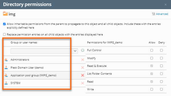 Plesk User Change File Permission