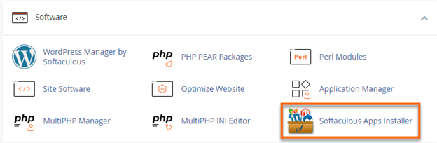 cPanel - 软件 - Softaculous 应用安装器图标