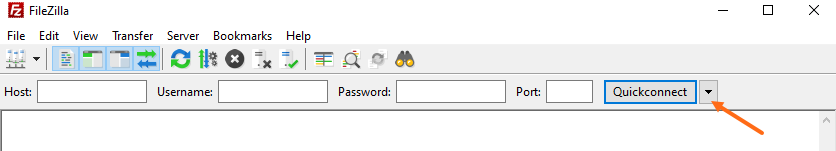 FileZilla - 快速连接 - 历史记录