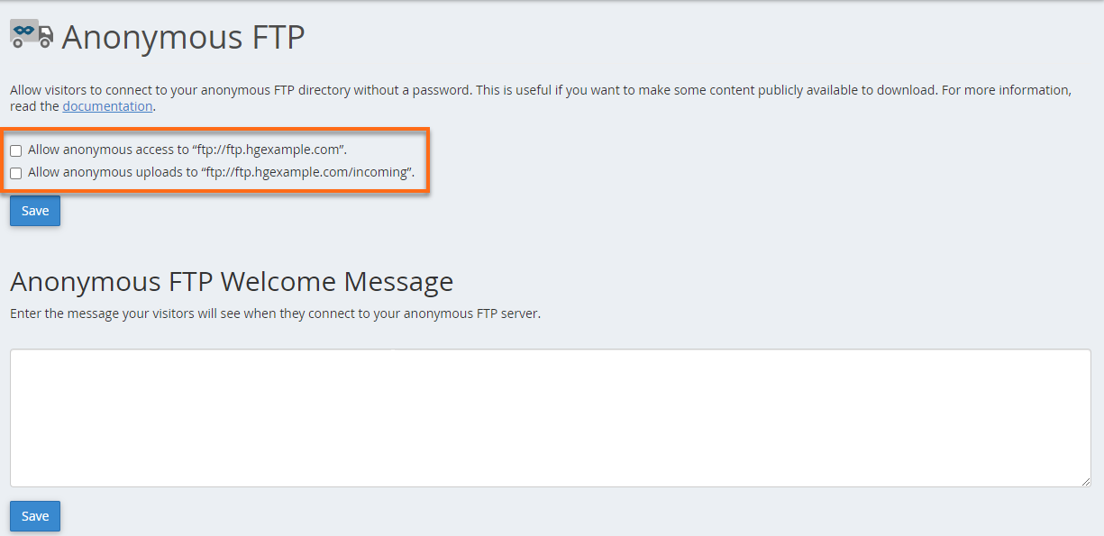 HostGator Anonymous FTP