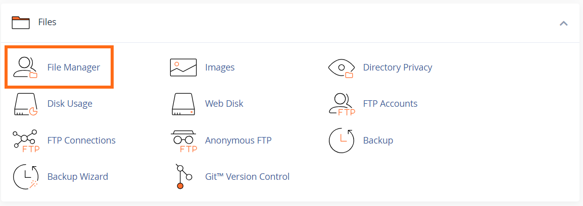 HostGator cPanel 文件管理器