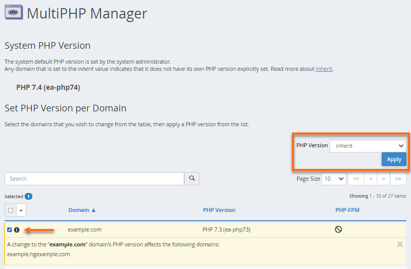 MultiPHP Manager - 继承