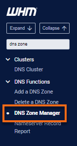 WHM - DNS功能