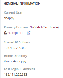 cPanel - 当前用户