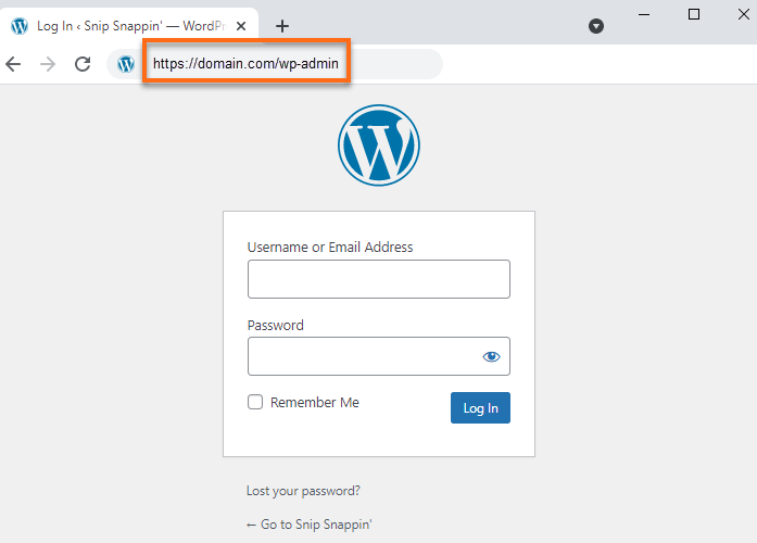 WordPress Login Prompt