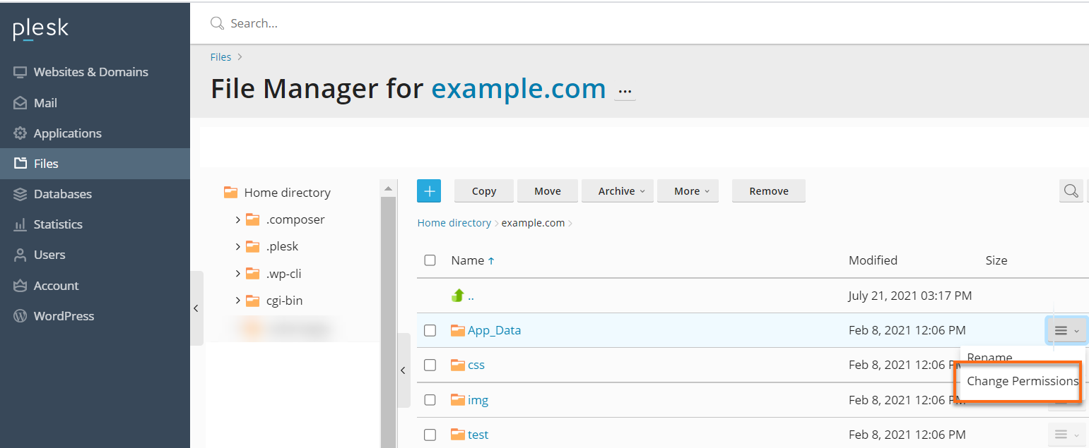 Change File Permission