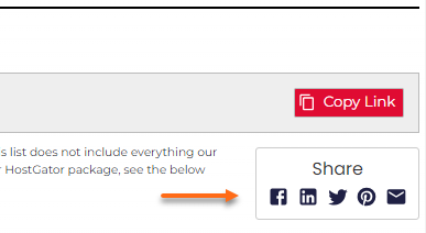 HostGator Search Portal - Social Media Links