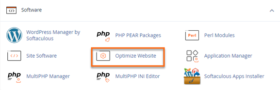 HostGator cPanel Optimize Website