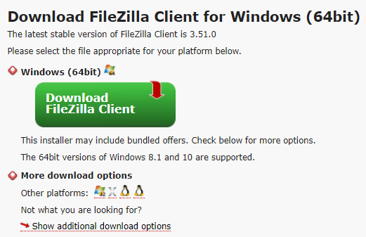 Download FileZilla