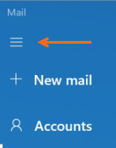 Windows - Mail - 3-bar