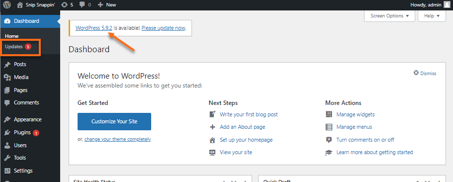 WordPress - New Version
