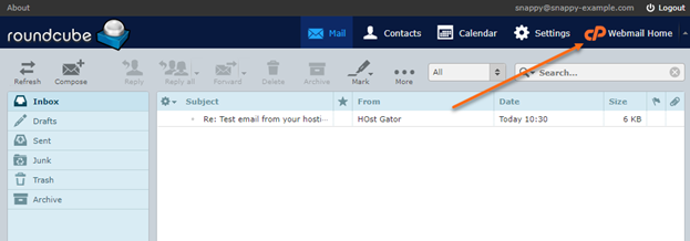 Roundcube Webmail Home