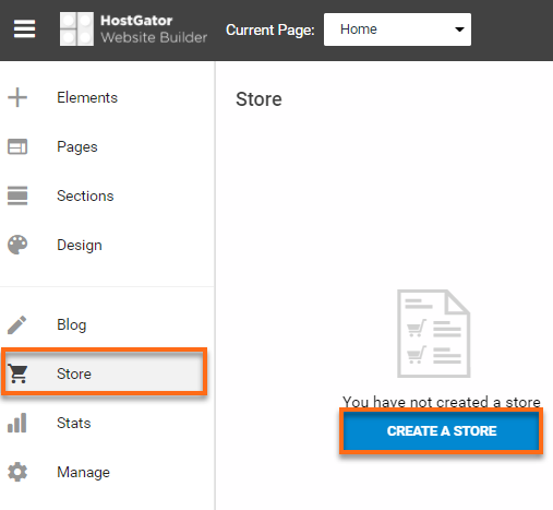 Website Builder - Create New Store