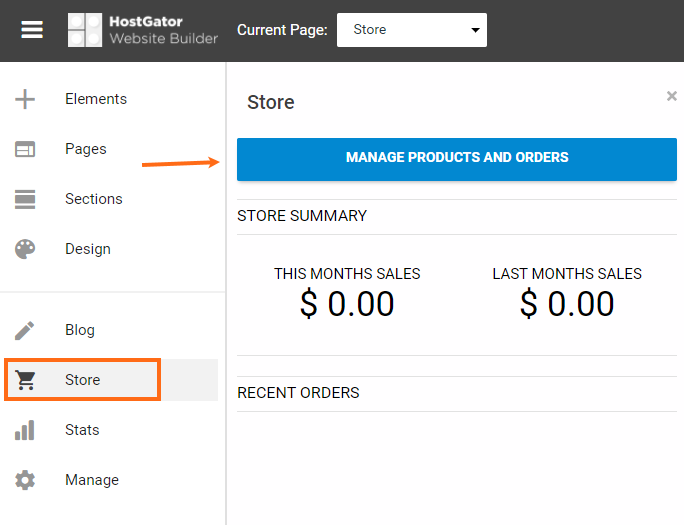 Website Builder - Create New Store