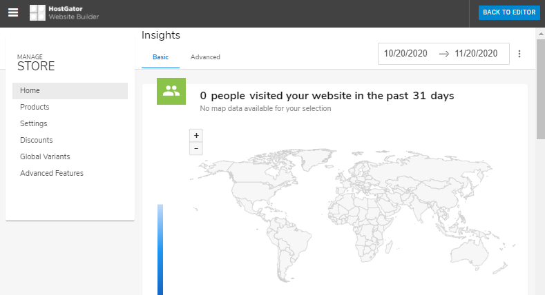 Website Builder - Store Dashboard