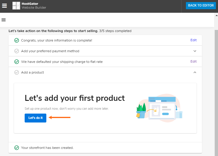 Website Builder - Add Product