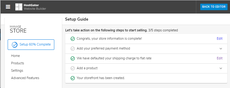 Website Builder - Completion Status