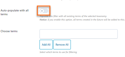 Disable auto populate