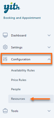 YITH - Booking and Appointment - Configuration - Resources
