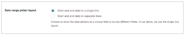 Date range picker