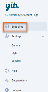 Endpoints tab