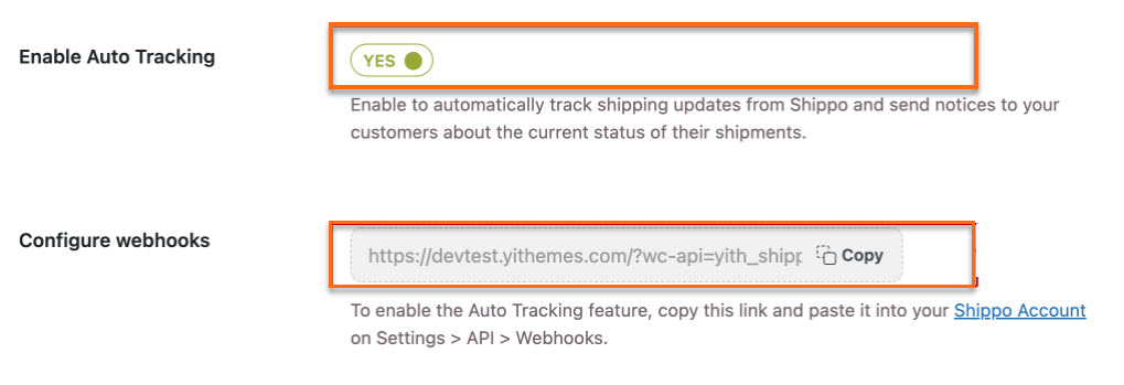 Enable Auto-tracking