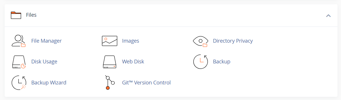 cPanel - Files