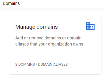 Google Workspace Manage Domains