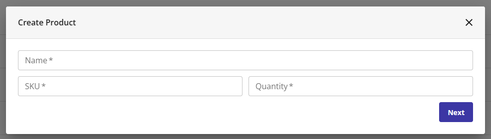 HostGator Ecomdash - Products Tab Create Product Name, SKU, and Quantity