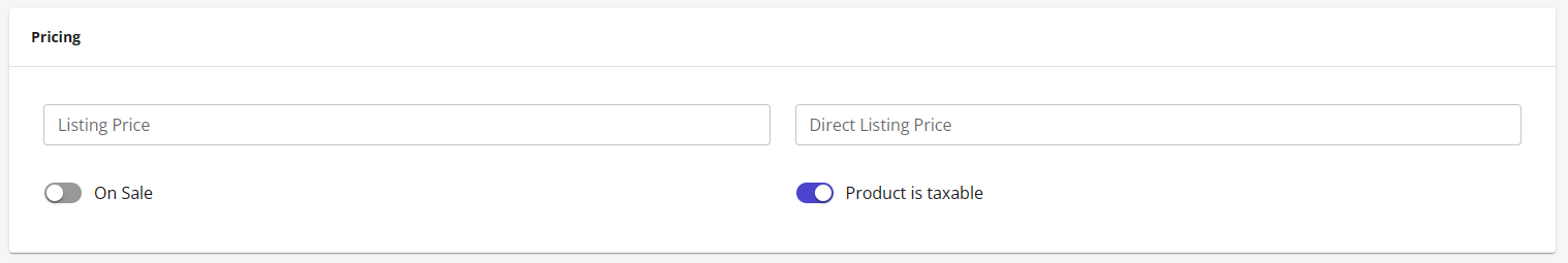 HostGator Ecomdash - Products Tab Product Listing Details Pricing