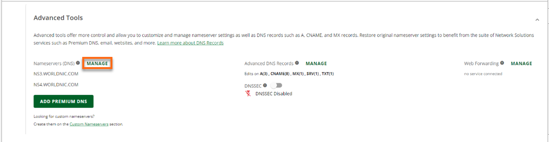 HostGator NetSol Advanced Tools