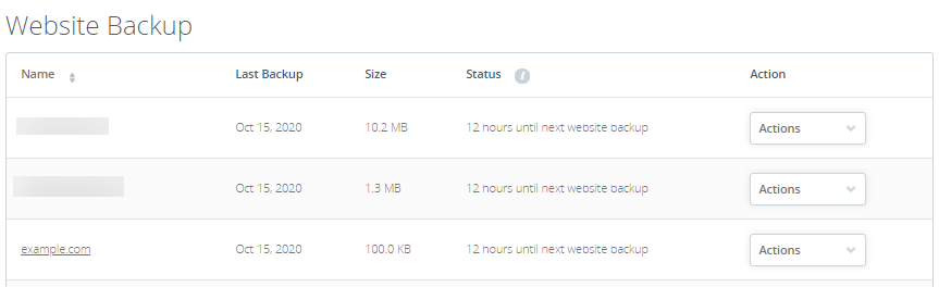 CodeGuard - Website Backup