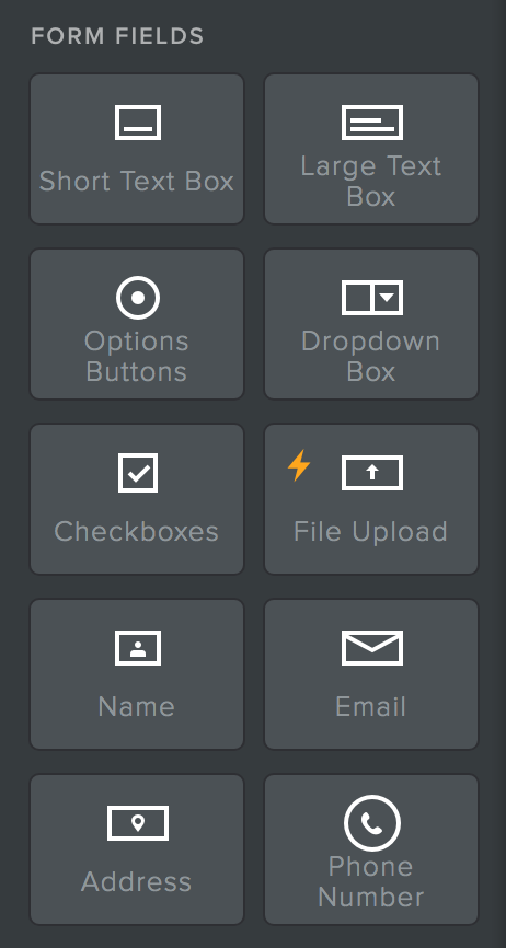 Weebly - Form Elements