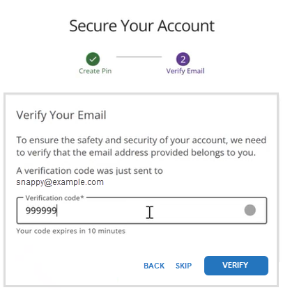 Enter verification code